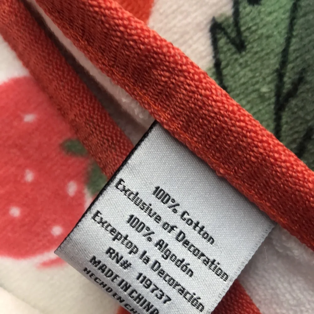 Envogue STRAWBERRY Cotton Bath Towels s/2